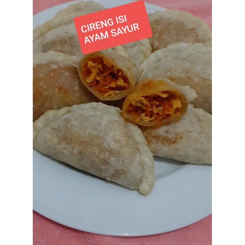 

CIRENG ISI AYAM SAYUR 1 PACK (ISI 5 PCS) CIRENG AYAM SAYUR PEDAS
