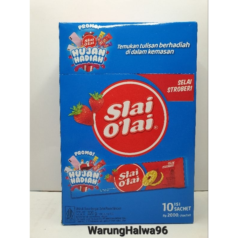 

Roma slai o'lai rasa strawberry 1 box isi (10 sachet)