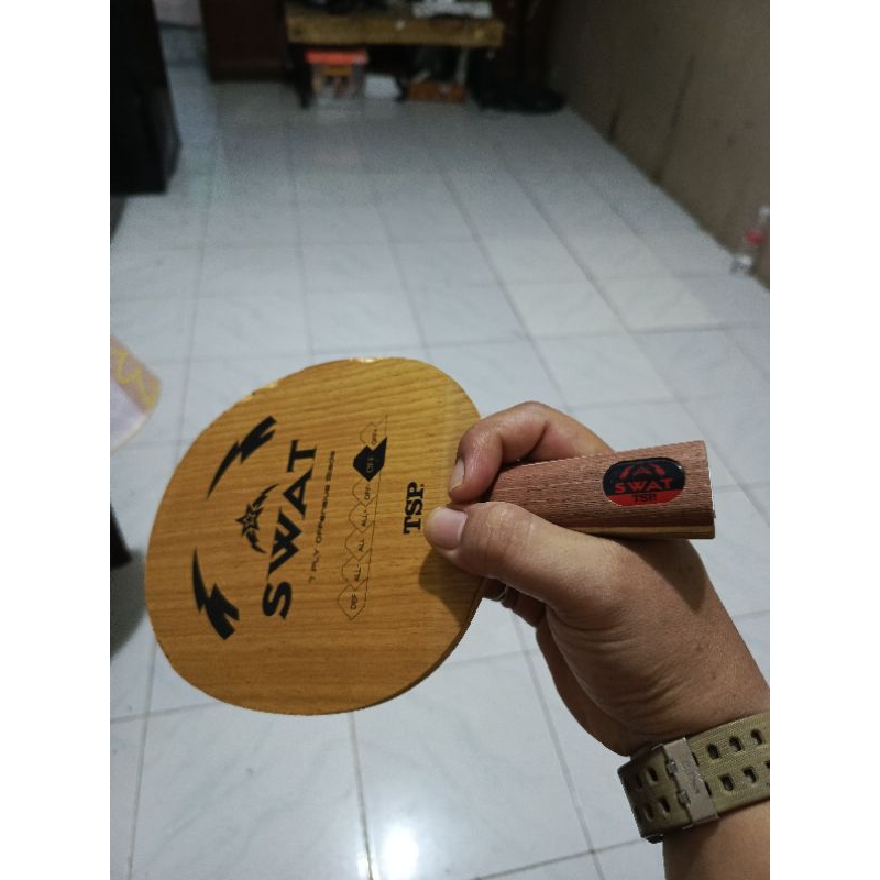 kayu tenis meja penholder TSP SWAT olwood 7 play