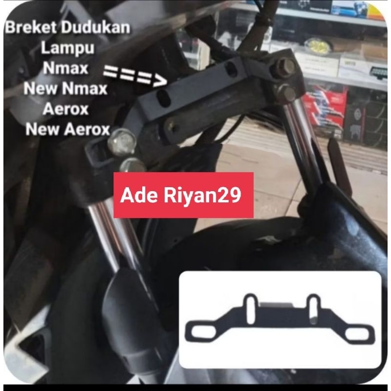 BRACKET BREKET BRAKET LAMPU D2 LASER NMAX AEROX