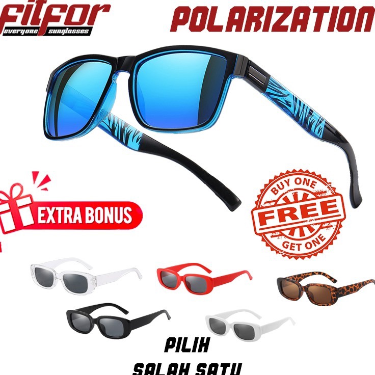 Produk Update  FITFOR KACAMATA PRIA POLARIZED SUNGLASSES ANTI SILAU NIGHT VISION 518