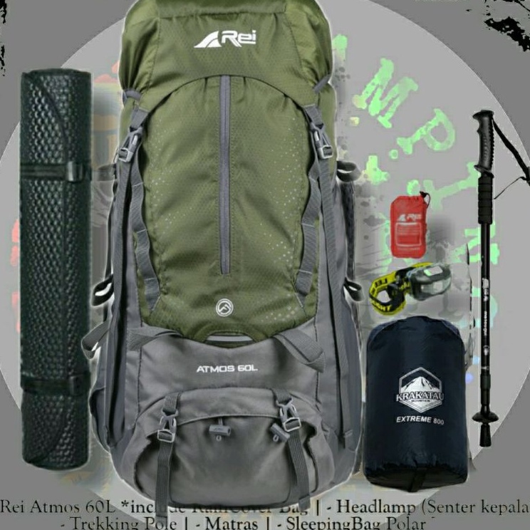 Serbu Grosir  Promo Paket Tas Gunung keril Carrier rei Atmos 6 Liter  Rei Arei Atmos 6L Carrier Tas 
