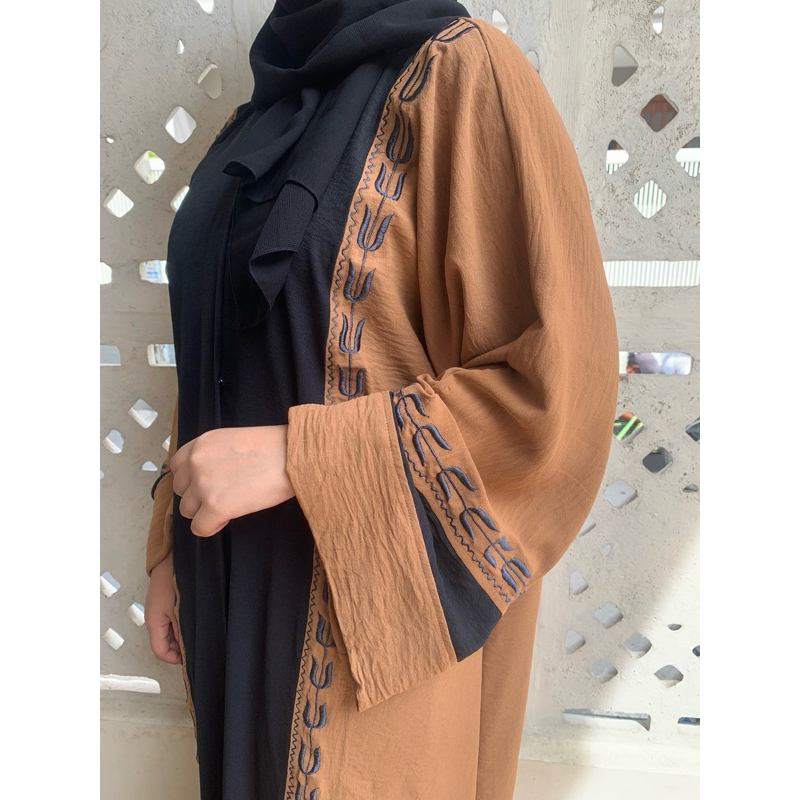 abaya sayla arab crinkle dubai size dan warna bisa request jumbo big size bigsize hitam gamis jubah 