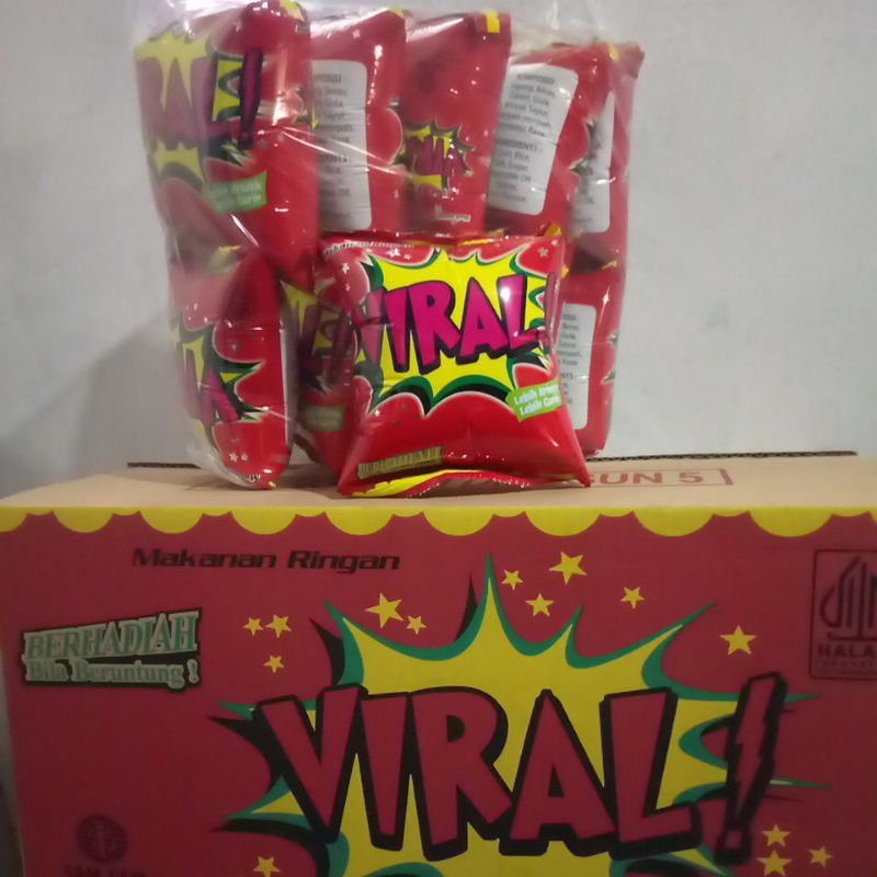 

VIRAL Snack Viral Ciki Berhadiah 1 Pak Isi 10 Pcs Chiki Piral Jajanan Anak Hadiah Ulang Tahun