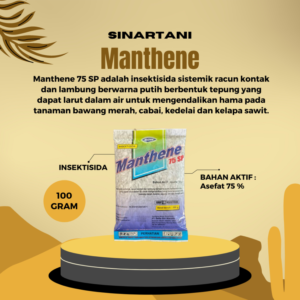 INSEKTISIDA MANTHENE 75SP -100gram