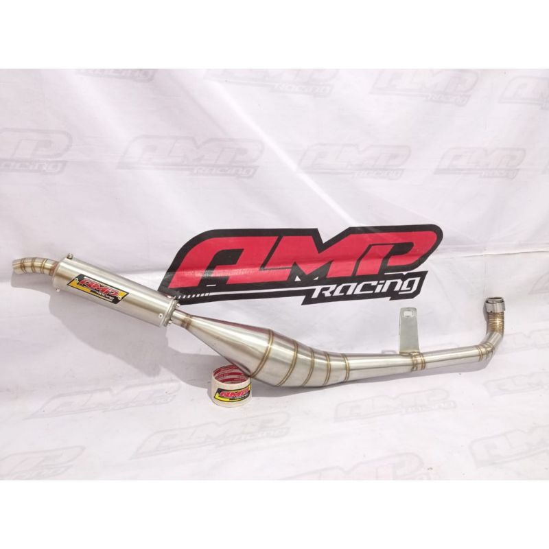 Knalpot yamaha L2 super / L2 SN / L2 G - model Thailok full stainliess original AMP RACING