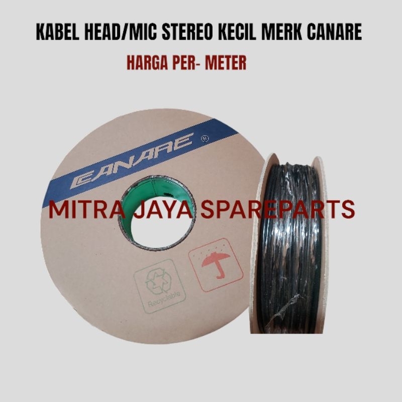 KABEL STEREO CANARE KABEL HEAD HEAT L-2B2AT MICROPHONE KECIL ISI 3 KABEL HET
