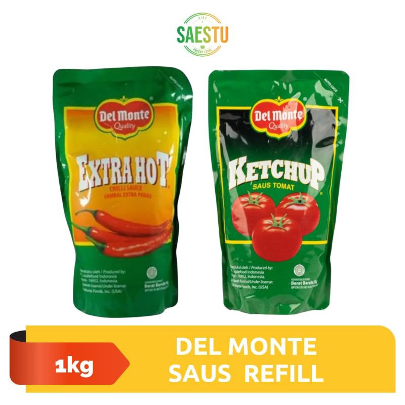 

Del Monte Saus / Saos Refill 1kg (Extra Hot / Tomat)