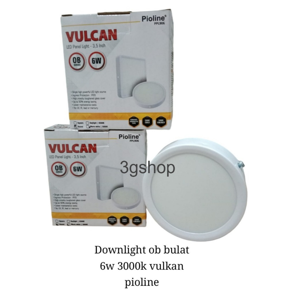 DOWN LIGHT LED OB 12W 5" 6500K, 18W 5" 6500K VULKAN PIOLINE