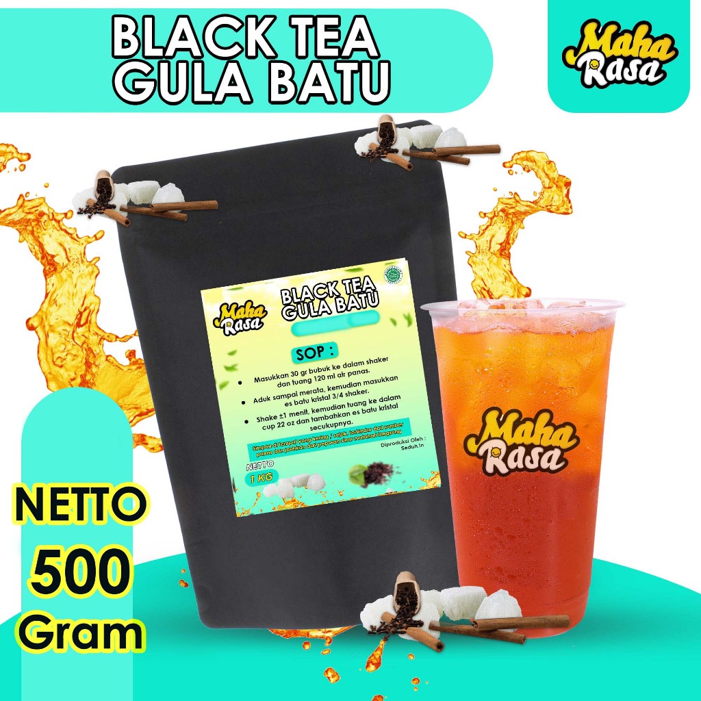 

[MAHA RASA] BLACK TEA - BUBUK MINUMAN KEKINIAN INSTAN PREMIUM 500gr