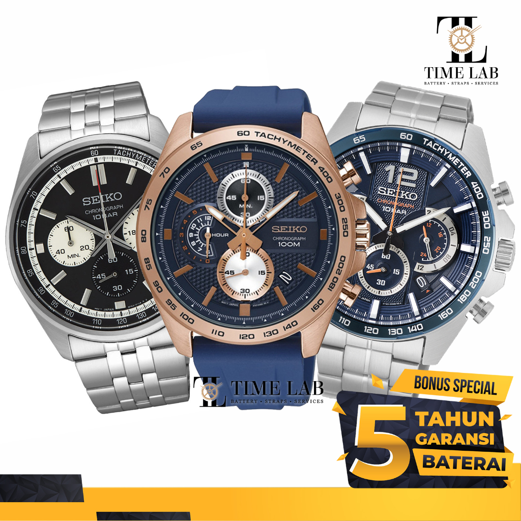 JAM TANGAN PRIA SEIKO SSB290K1 / SSB429P1 / SSB429P1 / SSB379P1 CHRONOGRAPH ORIGINAL GARANSI RESMI