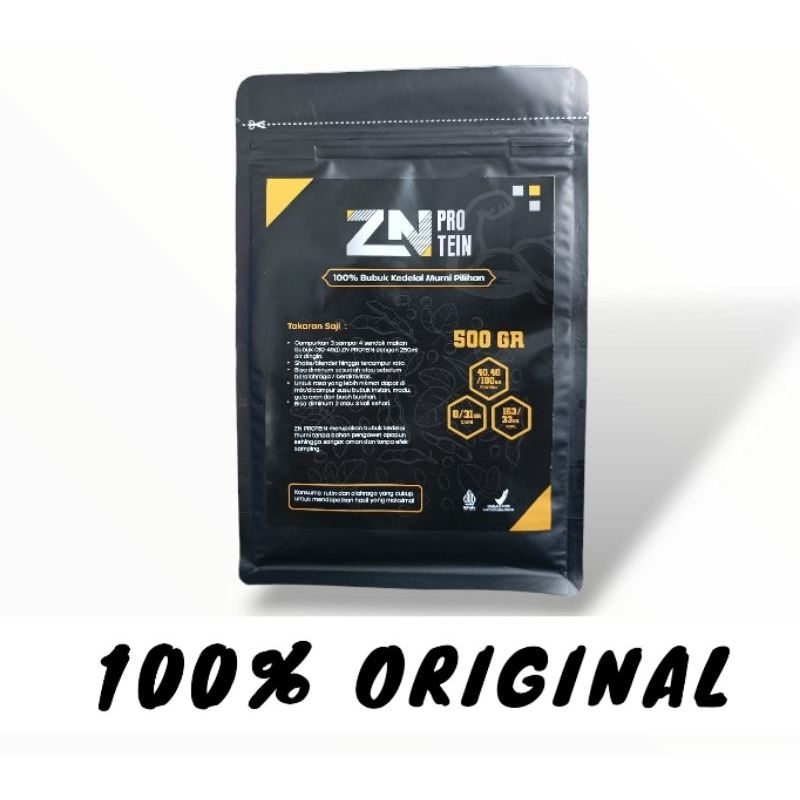 ZN PROTEIN - SUSU KEDELAI BUBUK MURNI PILIHAN 500 GR