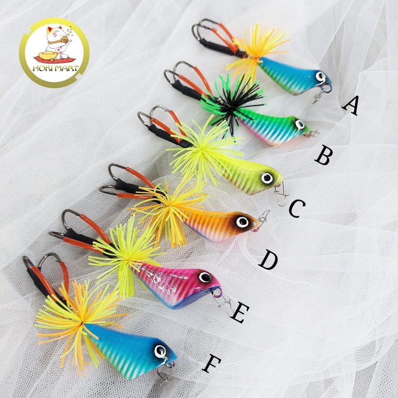 Umpan pancing geol pop 4.5cm 6gr / umpan pancing jump frog toman dan gabus