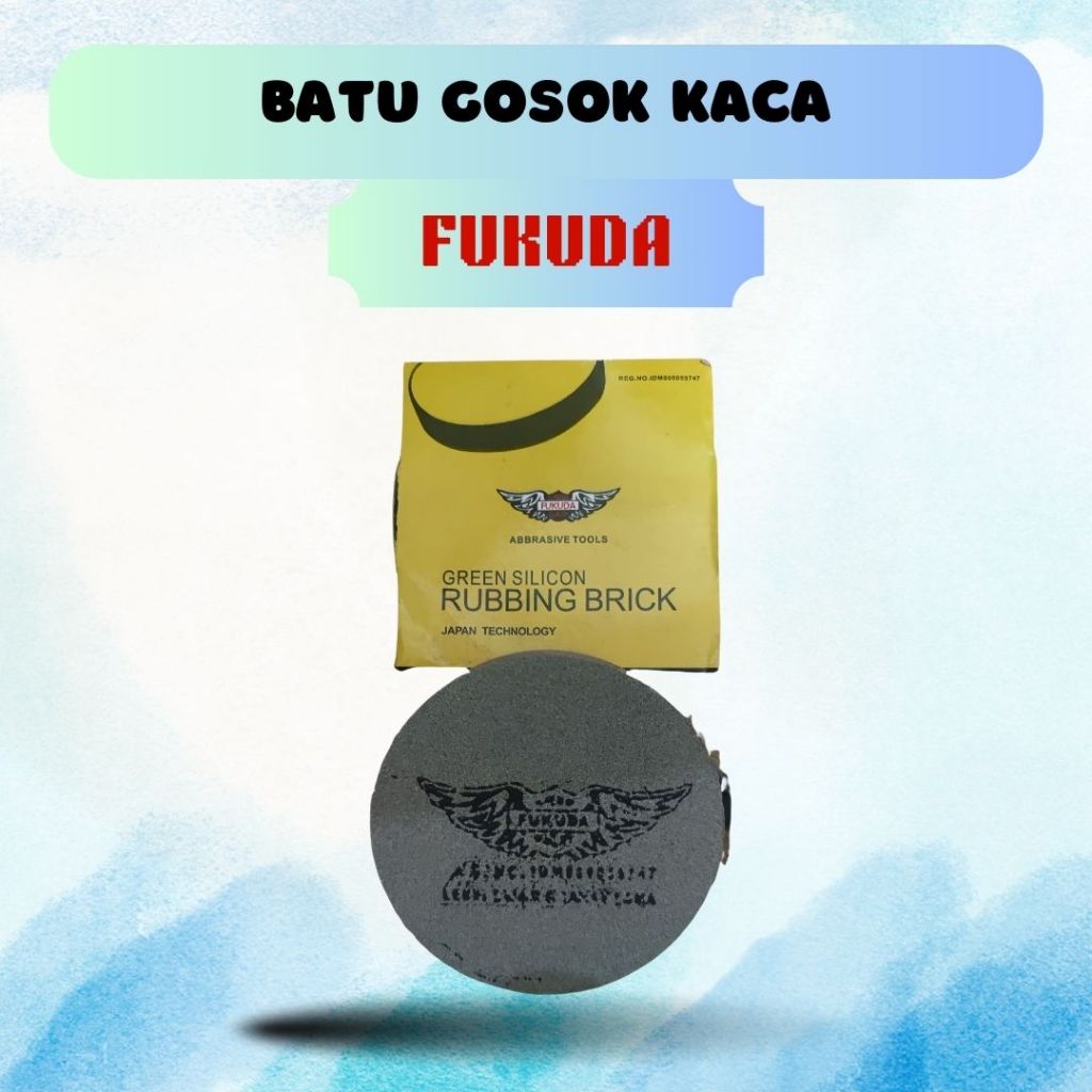 Fukuda Batu Gosok Kaca Batu Poles kaca Batu Asah Kaca 100mm