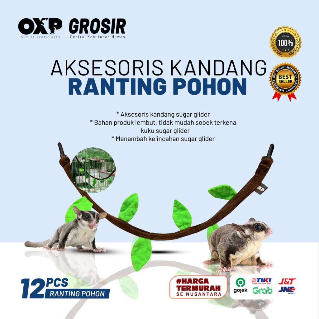 Grosir OXP - Ranting Pohon Aksesoris / Mainan Panjat  Sugar Glider