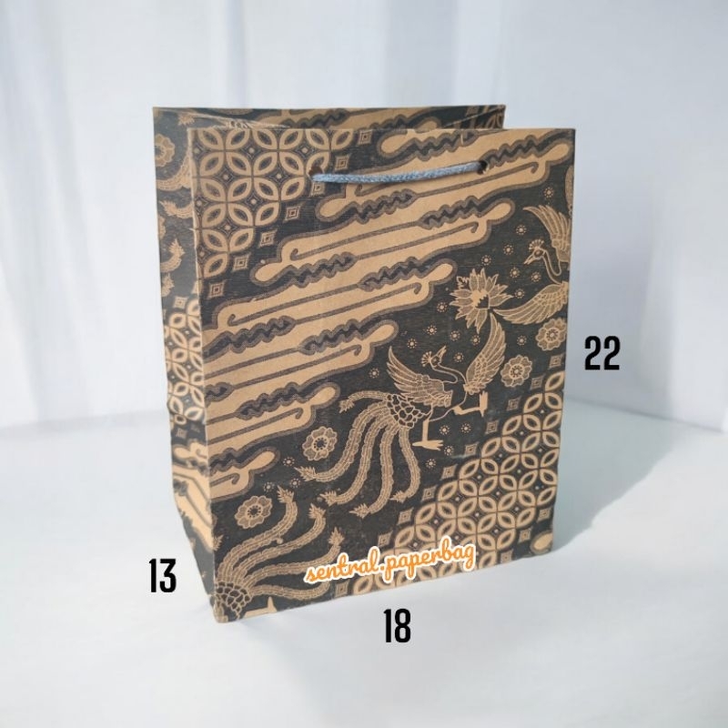 

paperbag merak ukuran R5 18x22x13