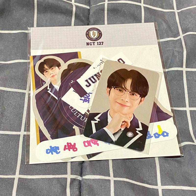 jungwoo back to school kit 2021 sticker fullset nct 127 pc photocard