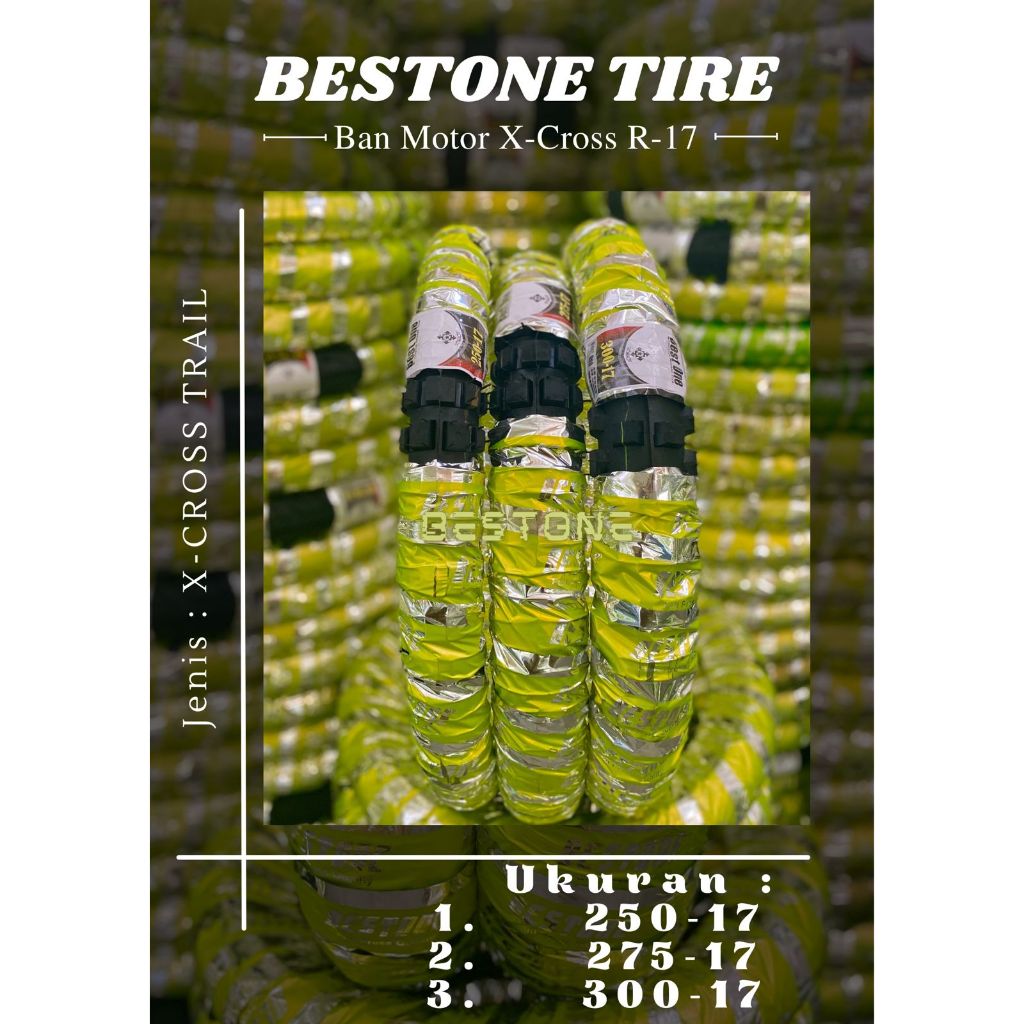 (X-CROSS RING 17-300) Ban X-Cross ukuran 300-17