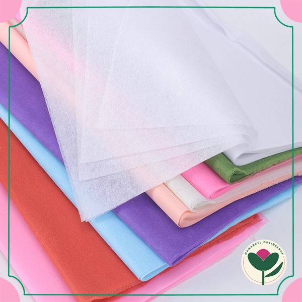 

20 lembar Kertas tissue cellophane flower wrapping bouquet kertas buket bunga MK1673