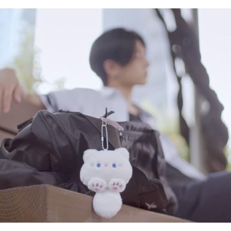 (BACA DESKRIPSI) KEYCHAIN PLUSHIE EN- DRAMA EUNJIN JAKE (PUTIH)