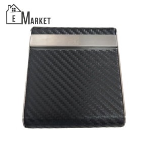 Kotak Tempat Rokok & Korek Api - Premium Kulit Sintetis + Stainless Steel