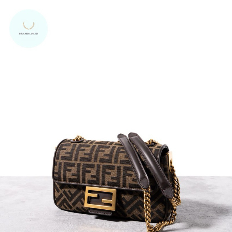 Fendi FF medium baguette fabric