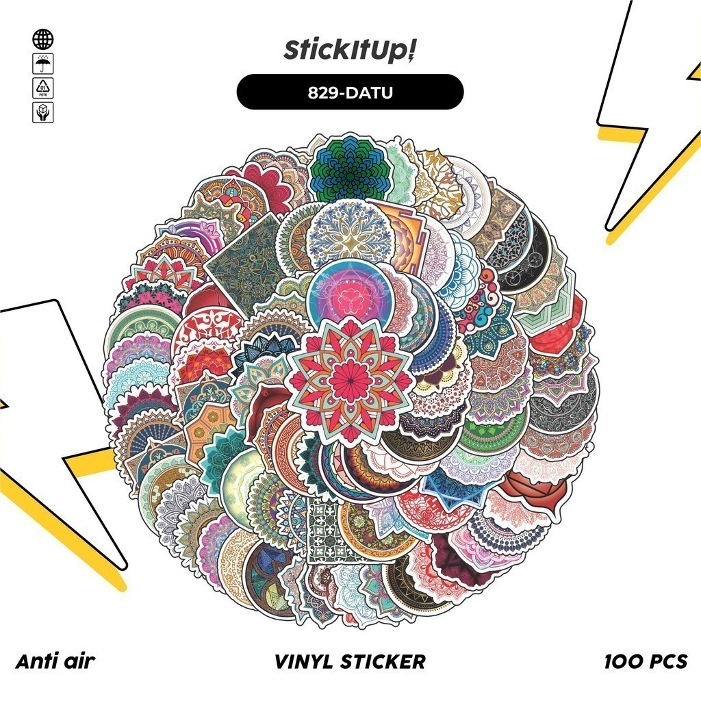 

COD✨ 100 Pcs Stiker Datura Art V2 Lucu Anti Air Untuk Dekorasi Notebook Sepeda Skateboard Handphone DIY
