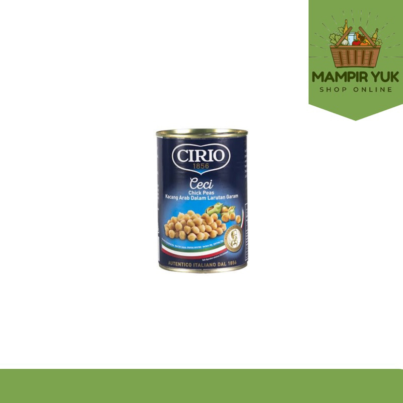 

Cirio ceci chick peas kaleng 400gr | mampiryuk