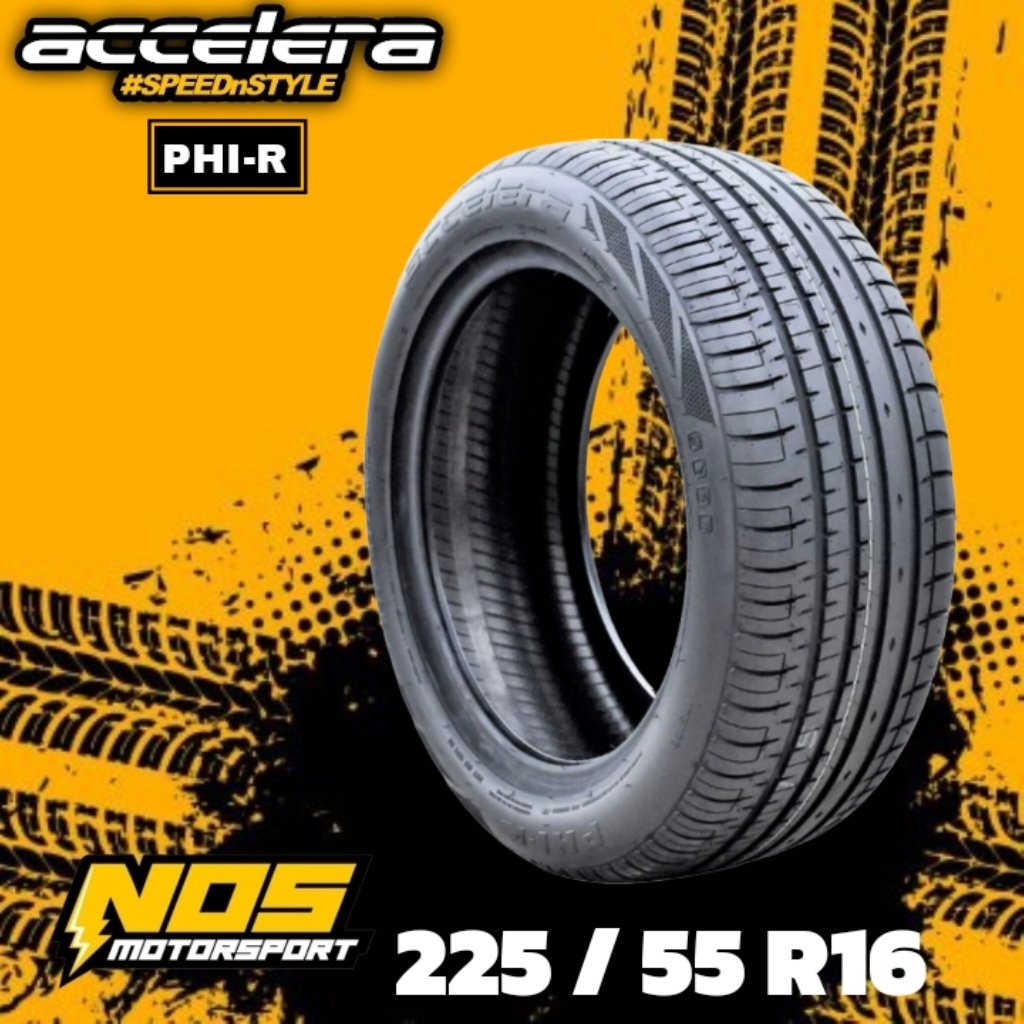 BAN MOBIL 225 55 R16 ACCELERA PHI-R BAN TUBLES RING 16 | MURAH BERKUALITAS