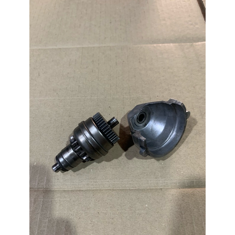 Gigi stater Beat karbu / Scoopy karbu Holder gear starter pinion dudukan alumunium dinamo