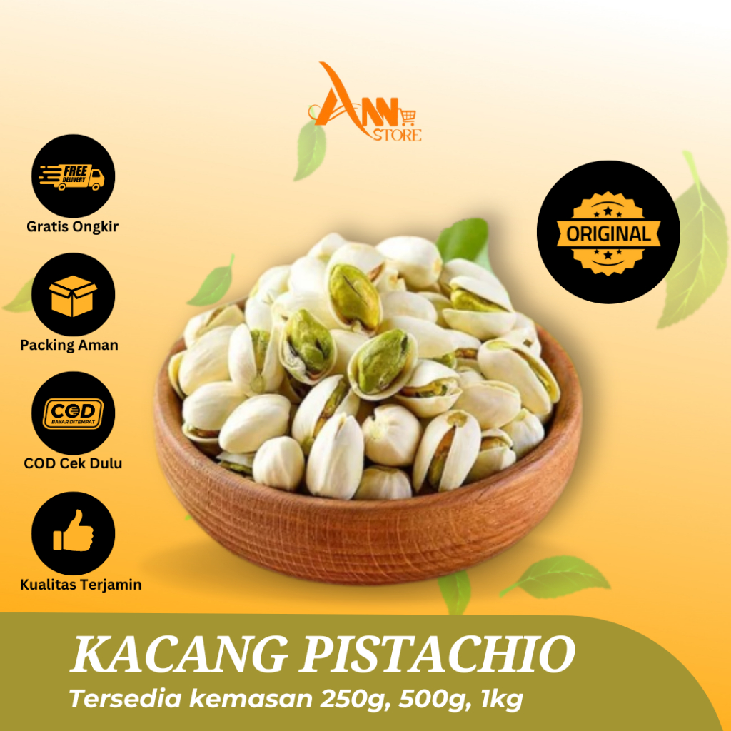 

Pistachio Fustuk Roasted Kacang Ketawa Oleh-oleh Haji dan Umroh