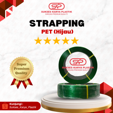 

TALI STRAPPING BAND 5/8 (KLAM PET HIJAU 5/8) 18 KG