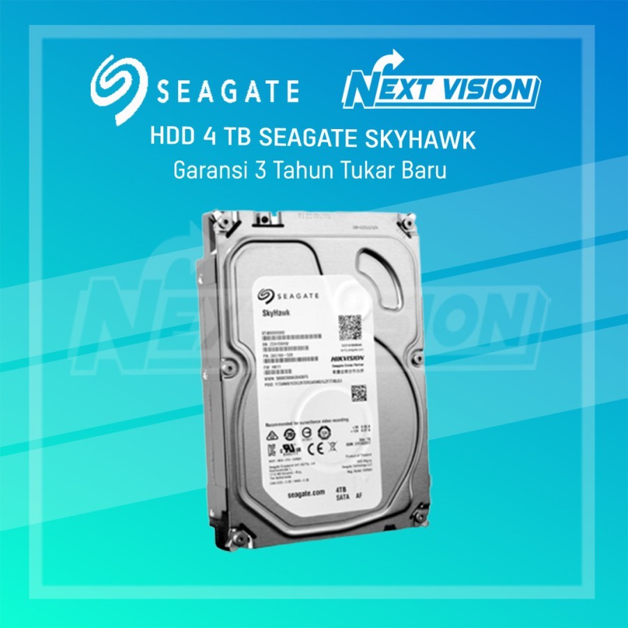 SEAGATE - HDD SEAGATE SKYHAWK 4TB GARANSI 3 TAHUN