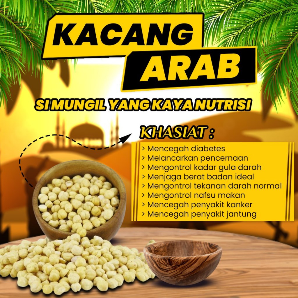 

Kacang Arab Panggang Kemasan 1Kg Oleh-oleh Haji dan Umroh