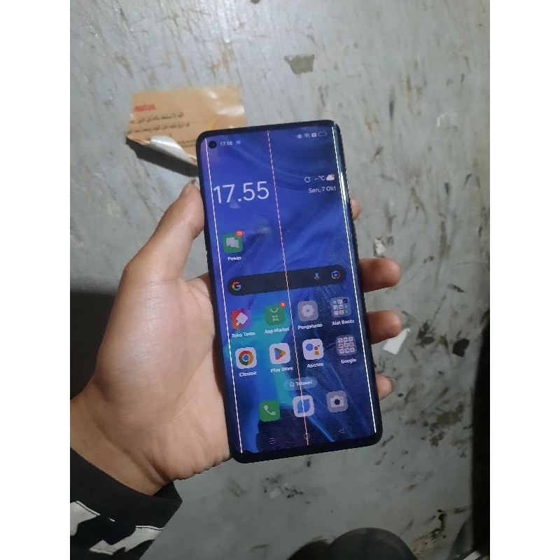 LCD oppo reno 4 pro original copotan