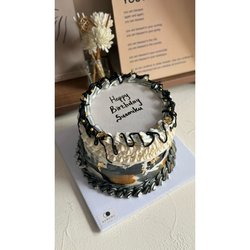 

Fire Cake Burnaway Cake Kue Ulang Tahun bisa dibakar custom cake