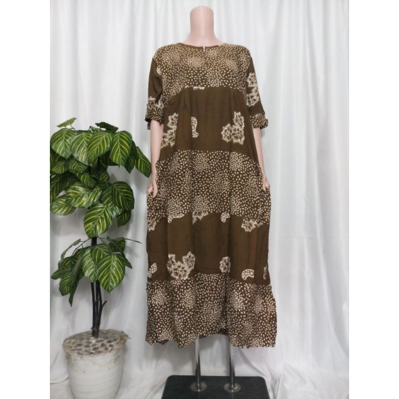 Daster Qonita Batik Pekalongan ll Dres Sleting Susun (4)