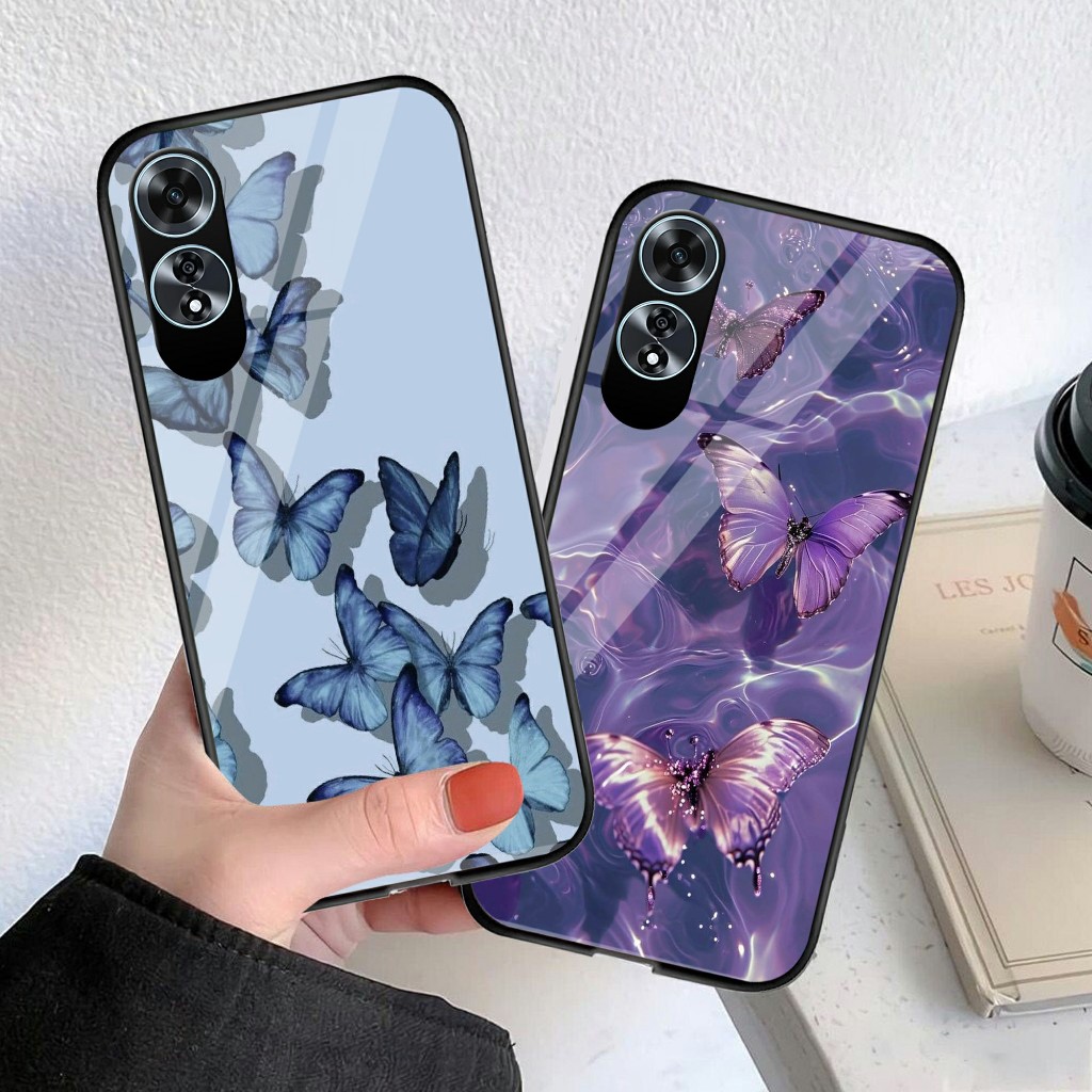 Softcase Kaca Oppo A60 - Casing Hp Oppo A60 - Motif Oppo A60