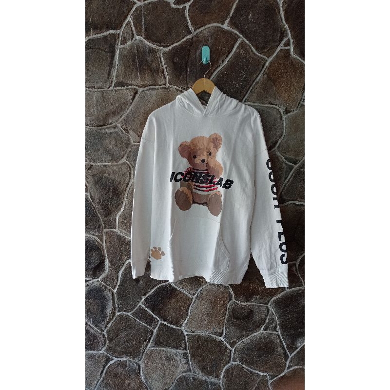 Hoodie SSUR PLUS Collab Inconslab White Original