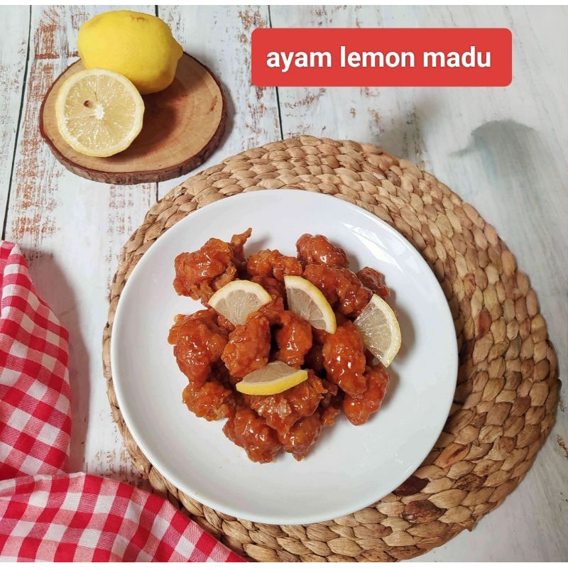 

ayam lemon madu siap makan lauk siap makan ayam saus madu lemon ready to eat meal prep Frozen food