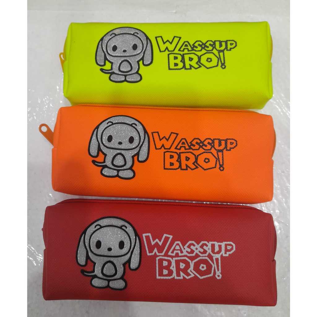 

tempat pensil resleting neon