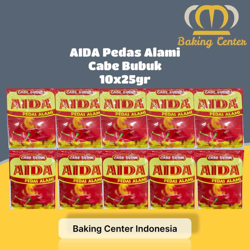 

AIDA Pedas Alami Cabe Bubuk 10x25gr