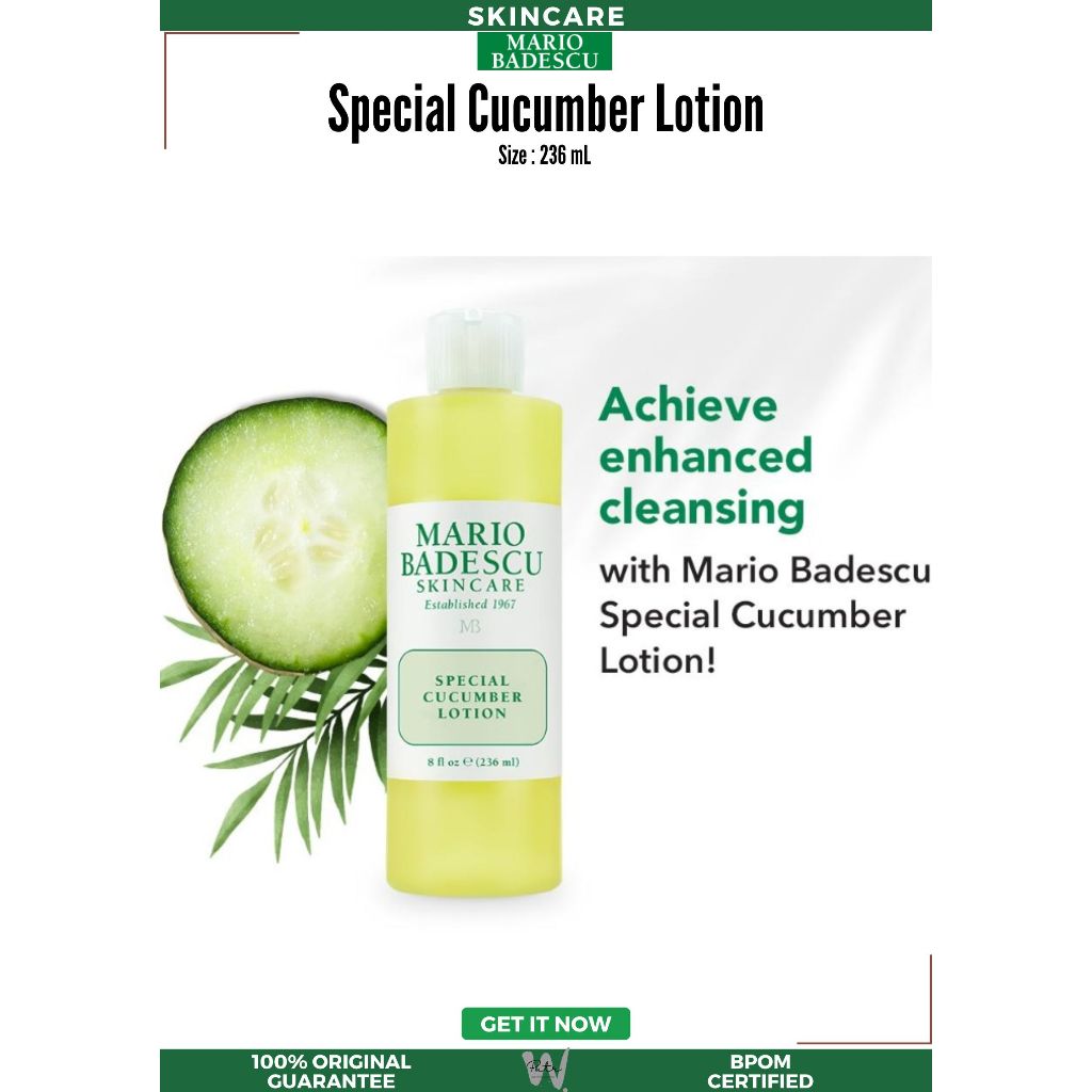 MARIO BADESCU Special Cucumber Lotion acne bacteria 236ml