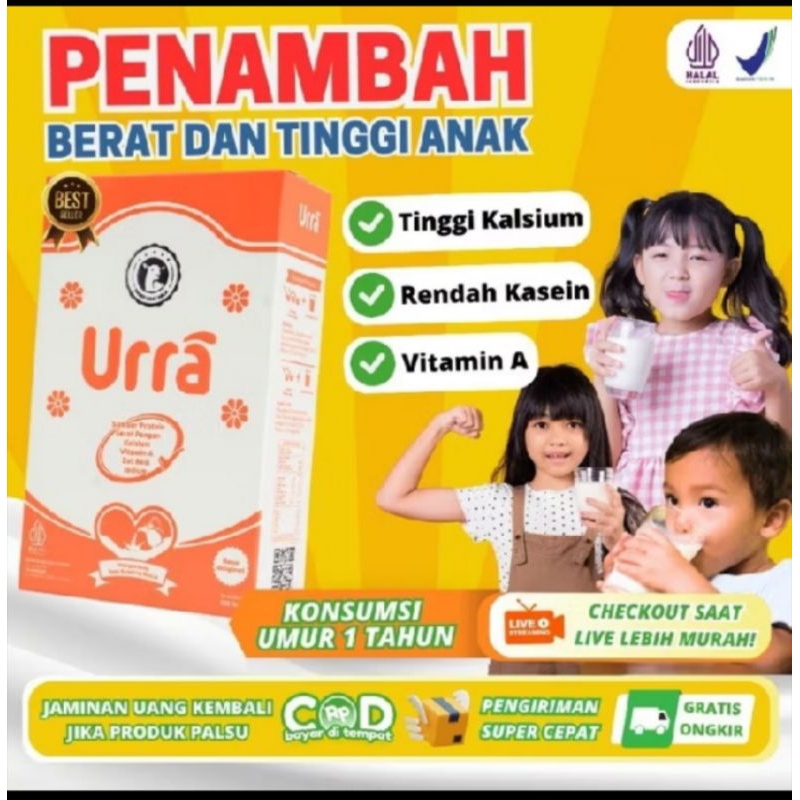 

Urra Susu kambing saneen untuk penambah berat badan & tinggi badan anak