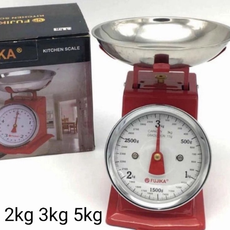timbangan besi fujika manual 5 kg  timbangan kue  timbangan dapur 2kg 3kg 5kg