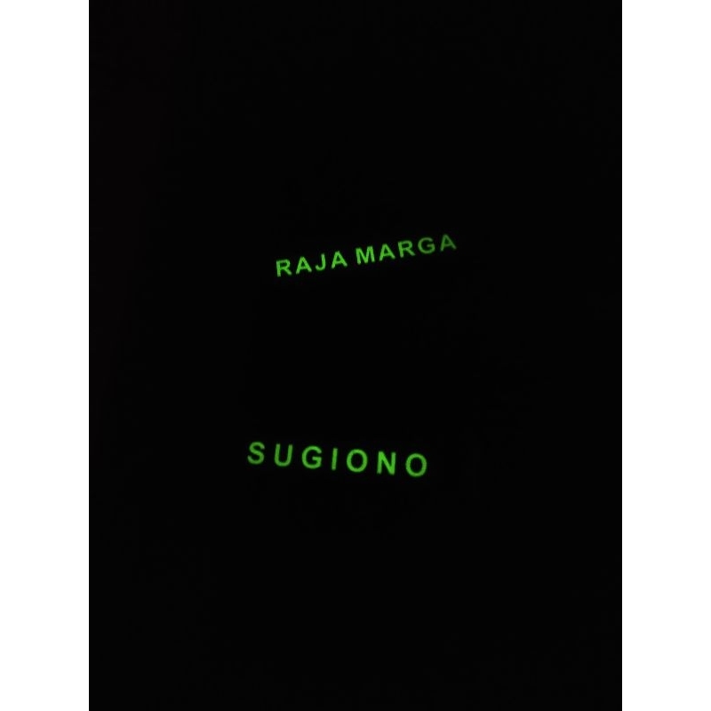 

Nametag Papan Nama Dada Terbaru Glow in the Dark ASN