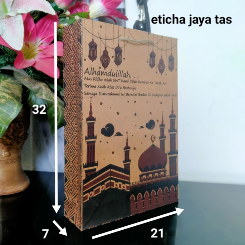 

paper bag hajitas kes haji umroh souvenir haji per lusin