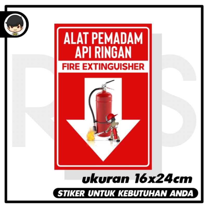 

stiker pemadam api ringan sticker rambu