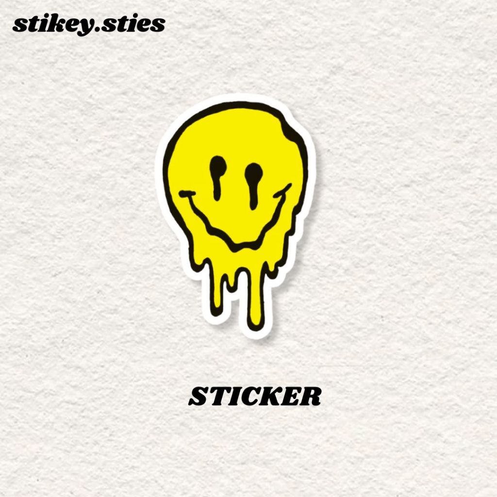 

STICKER SMILE AESTHETIC ANTI AIR VINYL / STIKER BRAND HELM LAPTOP HP MOTOR TUMBLR TAS KOPER