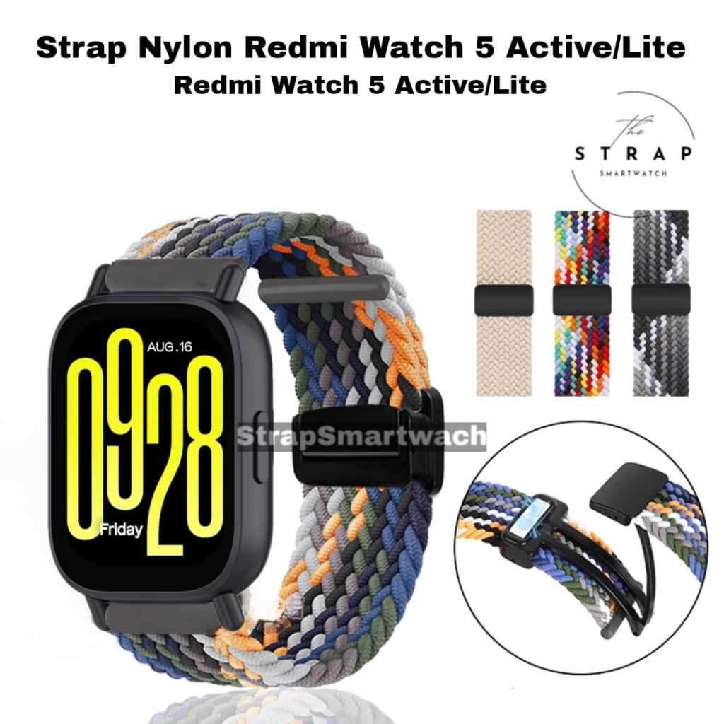 Strap Nylon Magnet Redmi Watch 5 Active/Lite Strap Redmi Watch 5 Active